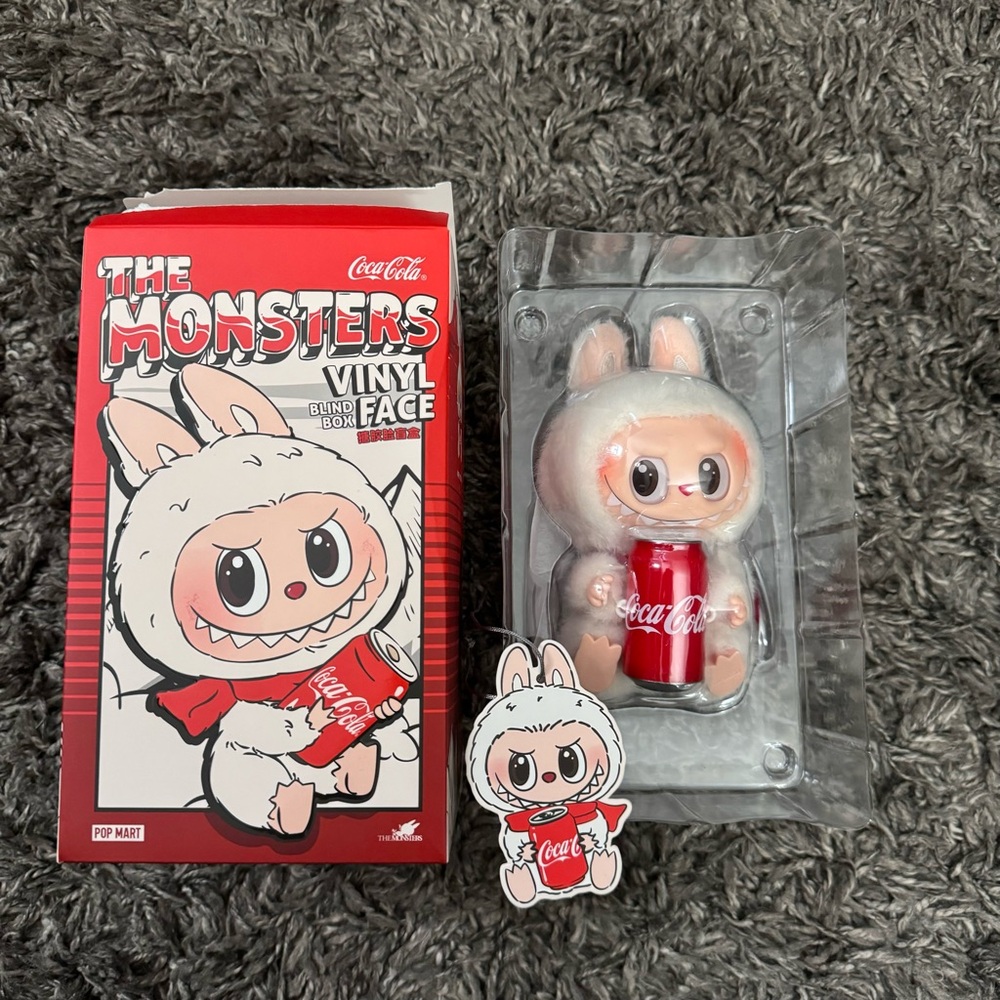 Pop Mart The Monsters Happy Factor Coca Cola Coke Series Labubu Pendant